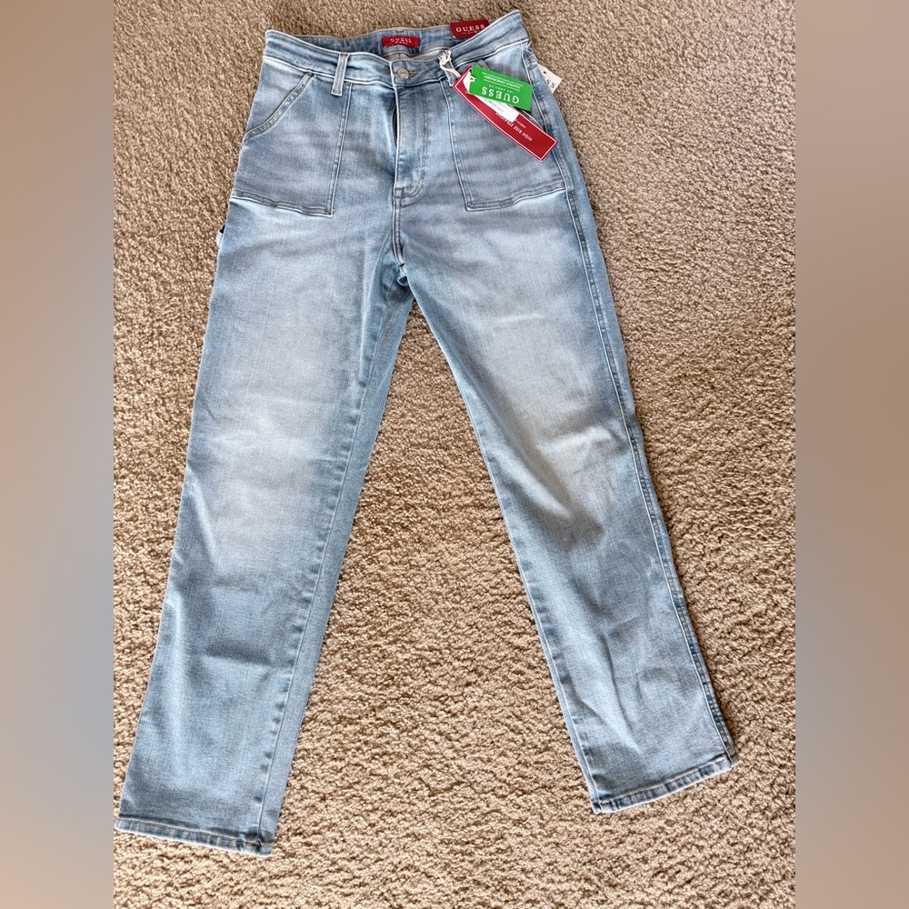 Guess High Rise Lynn Straight carpenter  Jeans 29 8 new NWT